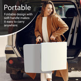 4 Feet Foldable Table Adjustable Height with Built in Handle, Steel Legs | Heavy Duty Portable | Perfect for Party, Dining, Wedding, Events, Picnic Indoor, Outdoor, Camping, Utility, Temporary Our Modern Space