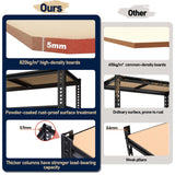 ZEUKMXOO Garage Shelving, 2400 LBS Metal Storage Shelves, 12" x 28'' x 60'' Heavy Duty Shelf, Adjustable Shelving Rack, Standing Shelf Units, Shelves for Garage Storage ZEUKMXOO