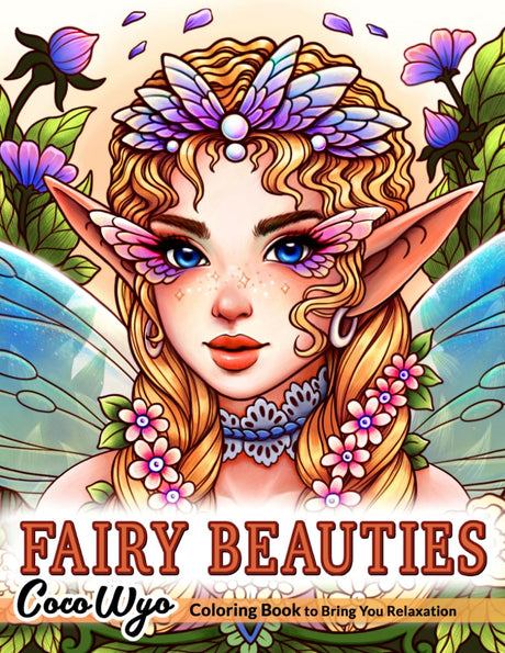Fairy Beauties: Coloring Book for Adults, Women, and Teens Featuring Beautiful Fantasy Fairies for Relaxation Independently Published