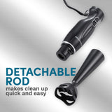 Elite Gourmet EHB3201 Immersion Hand Blender 300 Watts 2 Speed Mixing with Detachable Blades, Detachable Wand Stick Mixer, Smoothies, Baby Food, Soup, Charcoal Black Elite Gourmet