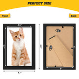 YOUKE OLA Set of 50 Picture Frame Bulk Photo Frames with Mat Wall Mounting Simple Photo Frames Multi Picture Frames for Wall or Tabletop, Black YOUKE OLA