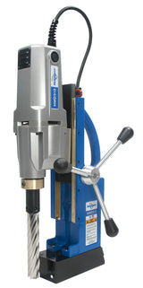 Hougen HMD918 Two Speed Magnetic Drill 6" Depth with Pressurized Coolant System - 115V Drill Holes Up to 6" Deep, Multiple Stacked Plates or Extend Your Hole Reach Capability Hougen
