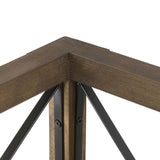 Farmhouse Chandelier for Dining Room, 5-Light Rectangular Chandelier, Wood Kitchen Island Lighting, 31.5'' L RUZINIU