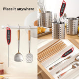 YFL Digital Meat Thermometer, Instant Read Food Thermometer, Large LCD Display, Waterproof Cooking Thermometer for Oven BBQ Grill Smoker Beef Turkey Camping & Kitchen Gadgets YFL