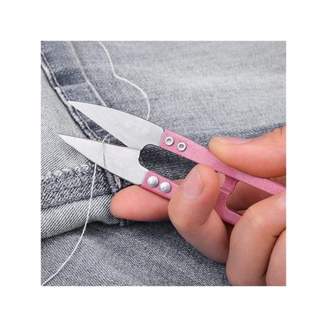 DEEINN 4.1inch Sewing Scissors(pack of 3) Yarn Thread Cutter Small Snips Trimming Nipper - Great for Stitch, Mini DIY Supplies (Multicolored-3) QQA