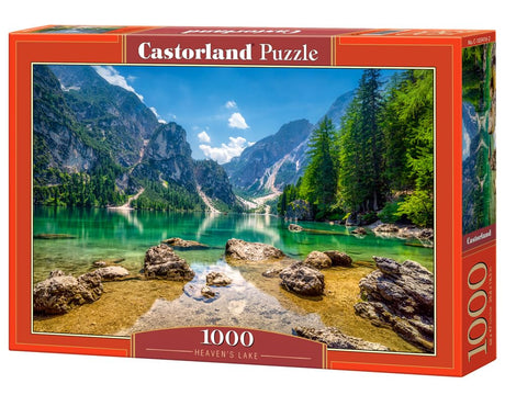 CASTORLAND 1000 Piece Jigsaw Puzzle, Heaven's Lake, Pragser Wildsee in The Dolomites, Italy, Adult Puzzle, Castorland C-103416-2 Castorland