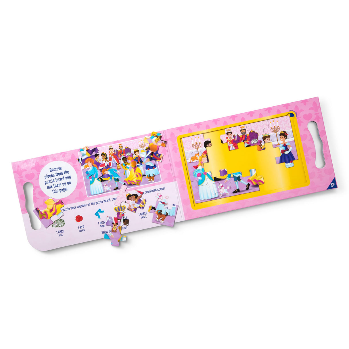 Melissa & Doug Take-Along Magnetic Jigsaw Puzzles Travel Toy Princesses (2 15-Piece Puzzles) Melissa & Doug