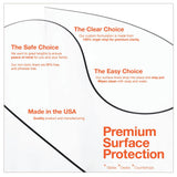 ExactMade - Clear Table Protector, USA Made, Safe, 25 x 55 Inch, 2mm Thick Ultra Clear Smooth Vinyl, Heavy Duty Clear Table Mat for Work Bench, Clear Desk Mat Cut to Size for Office Desk ExactMade