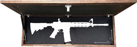 Large Wood Hidden Gun Cabinet Birds In A Tree Wall Decoration - Hidden Gun Safe To Securely Store Your Gun In Plain Sight by Bellewood Designs Bellewood Designs