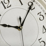 Peohud Silent Wall Clock, 12 Inch Vintage Non Ticking Quartz Battery Operated Round Clock, Rustic Wall Clock for Living Room Kitchen Home Office Classroom School Peohud