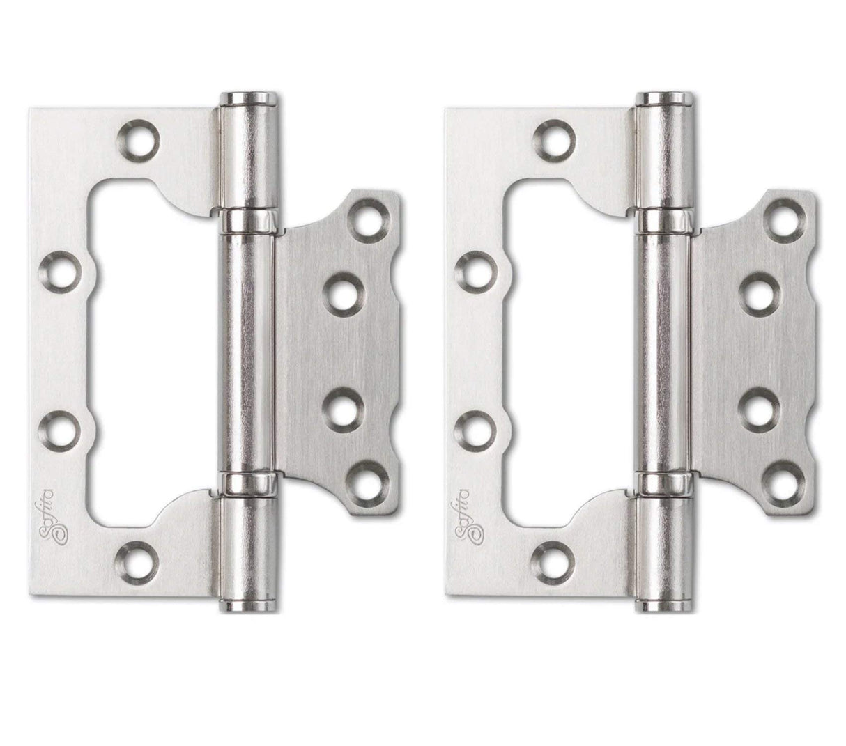 Solid French Door Opaque Glass 36 x 80 inches/Sete 6933 White Silk/Single Regular Panel Frame Handle/Bathroom Bedroom Modern Doors VDOMDOORS