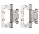 Solid French Door Opaque Glass 36 x 80 inches/Sete 6933 White Silk/Single Regular Panel Frame Handle/Bathroom Bedroom Modern Doors VDOMDOORS