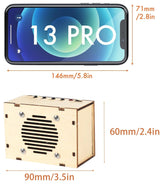 Science Kits for Kids Age 8-12 12-14, STEM Kits for Kids Age 8-10, STEM Toys Build Your Own FM Radio Kit, DIY Electronic Snap Circuits Projects Gifts for Teen Girls Boys 9 11 13 15 16+ (Classic Wood) CYOEST