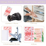 Framendino, 8 Pack Sublimation Passport Holder Covers Heat Transfer Wallet for Passport Business Cards Black and Grey Framendino