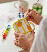Pott'd Paintables Paint Your Own Mug Kit - DIY Mug Painting Kit for Adults. Ceramic Painting Kit for Adults Includes Mugs, Paints, Brushes and Painting Inspiration Guide Pott'd