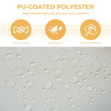 Grand patio 5-Piece Wicker Patio Furniture Set, Boho Outdoor Sectional Sofa with Water Resistant Thick Cushions Coffee Table, Beige Grand patio