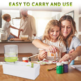 2024 All in 1 Upgraded Paint Brush Cleaner: Paintbrush Cleaners Tool Paint Brush Rinser Paint Water Dispenser Painting Station for Acrylic, Watercolor, Oil Paint（Give 4 Pen & Pen holder & paint tray） Kairsya