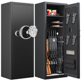 KAER 12-15 Gun Safe, Biometric Gun Safes, Rifle safe, Gun Safe for Rifles and Pistols, Gun Cabinet for Home & Hunting with Gun Racks and Removable Shelves, Suitable for AR15 KAER
