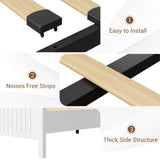 Garvee Farmhouse Full Bed Frame with Storage & Sliding Barn Door, Built-in USB Charging Station, LED Lighting, Noise-Free Design, No Box Spring Needed, Easy Assembly Garvee