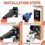 SPACEKEEPER Workbench Casters kit 660 Lbs - Retractable Casters Heavy Duty Bench Caster Wheels Designed for Workbenches Machinery & Tables, 4 Pack SPACEKEEPER