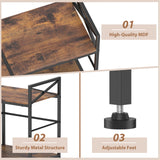 Vinyl Record Storage,Record Player Cabinet,Record Player Stand with Vinyl Storage,Up to 200 Albums,Stereo Cabinet for Living Room,Bedroom,Brown SANXUO