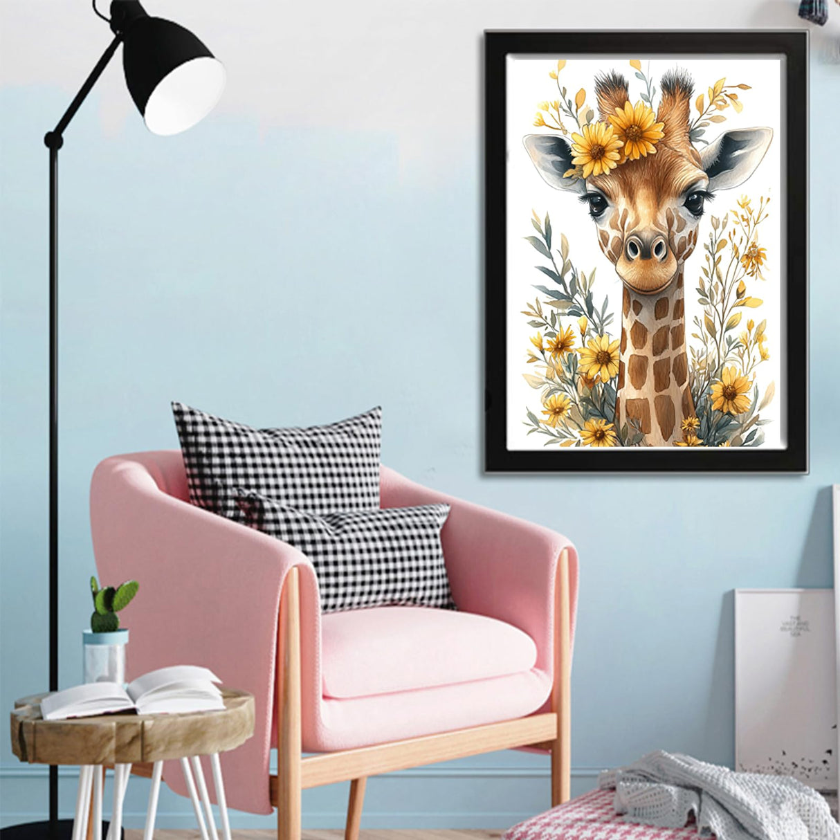 Auremi Diamond Art Painting Kits for Adults, 5D Giraffe Diamond Painting Kits for Adults Beginners DIY Full Drill Animal Diamond Dots Crystal Craft Kits for Home Wall Decor Gifts 11.8x15.7 inch Auremi