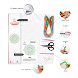 Uniquilling Quilling Kit, Paper Quilling Kits, 16 * 20-in Green Mandala Paper Filigree Kits with Quilling Tools& Using Manual, DIY Quilling Artwork Modern Wall Art for Living Room Uniquilling