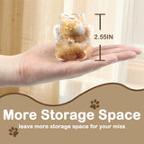 【NEW】Memorial Bottle for Pet Hair with Base, Cat Pet Fur Keepsake, Pet Hair Memorial Keepsake, Pet Memorial Gifts for Cats, Cat Keepsake Fur Holder Cat Whisker Jar Memory Sympathy Gift Vials for Cat SEGIIFO