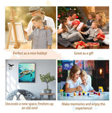 Artunion Sea Turtle Paint by Numbers for Adults Beginner, Ocean Turte Animal Paint by Number Kits, DIY Oil Painting Paint by Number Kits on Canvas Arts Craft for Home Wall Decor 16x20 Inch Artunion