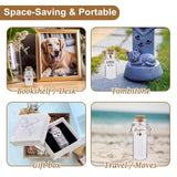 Signifyule Personalized Pet Memorial Bottle for Pet Hair,Keepsake for Dog Hair with Heart Shape Custom Pet Name Glass,Pet Fur Memorial Fur,Pet Loss Memory Signifyule