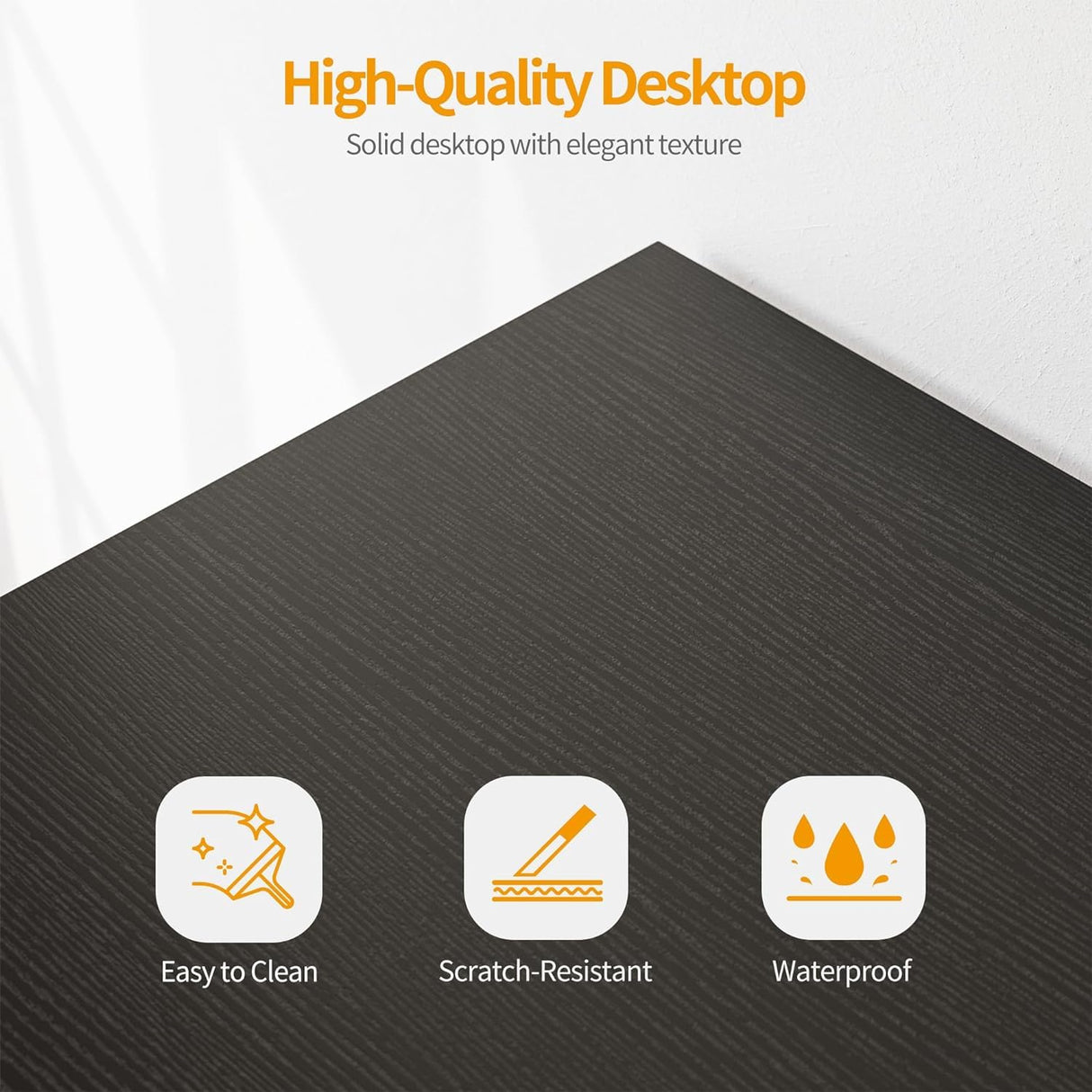 CubiCubi Computer Desk with Keyboard Tray, 47 Inch Office Desk with Monitor Stand and Storage Shelves, Music Studio Desk Workstation, Work Table for Home Office, Black CubiCubi