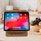 Wood Cookbook Stand Cookbook Holder: Kitchen Adjustable Cookbook Holder Recipe Stand for Counter Brown JUNSHUO