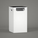 LANDEN Aquarium Wooden Stand and Cabinet for up to 20 Gal Tank, W17.7xD17.7xH31.5 in, Fish Reptile Sea Salt WaterTank Stand, Nano Foam Leveling Mat Included, Matte White Painted(Stand Only) LANDEN