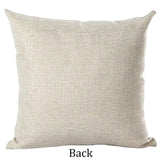 Ramirar Merry Christmas Happy New Year Retro Green Pine Tree Balloons Birds Dolls Gifts Decorative Throw Pillow Cover Case Home Living Room Bed Sofa Car Cotton Linen Square 18 x 18 Inches Ramirar