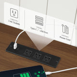 MAHANCRIS Farmhouse Nightstand with Charging Station, 24" Large End Table with Barn Door and Adjustable Storage Shelf, Square White Nightstand, Rustic Bedside Table for Bedroom, Living Room MAHANCRIS