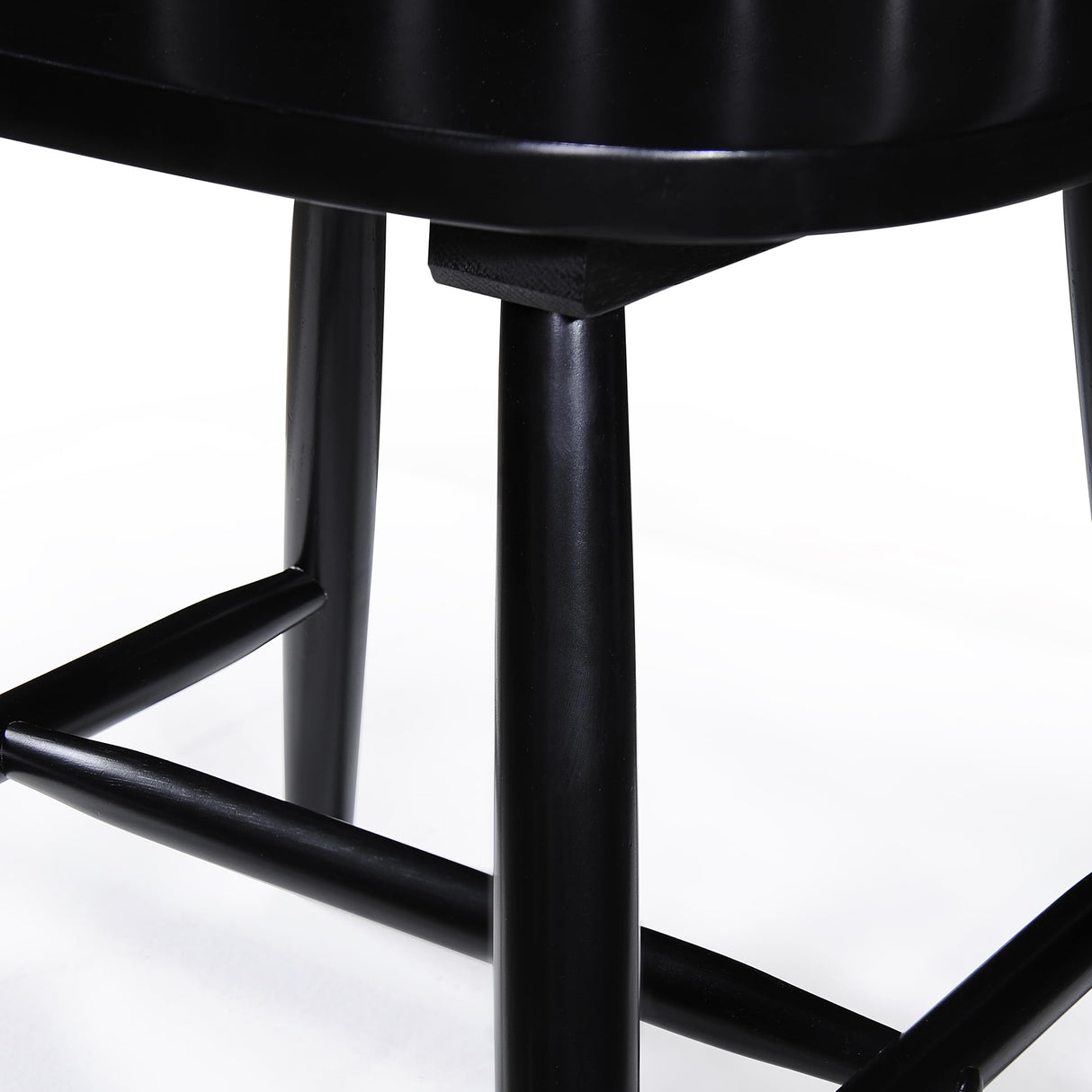 Christopher Knight Home Declan Farmhouse Cottage High Back Spindled Rubberwood Dining Chairs, 2-Pcs Set, Black Christopher Knight Home