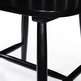Christopher Knight Home Declan Farmhouse Cottage High Back Spindled Rubberwood Dining Chairs, 2-Pcs Set, Black Christopher Knight Home