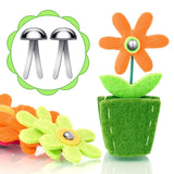 Hotop 500 Pcs Paper Brass Fasteners Brass Brads Round Fasteners for Craft Art Crafting School DIY Supplies(0.3 x 0.8 Inch,Silver) Hotop