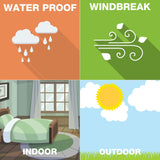 Blank Yard Signs with Stakes, 4 Pack 18 x 12 Inches White Plastic Yard Lawn Sign for Happy Birthday,Garage Sale Signs, Rent, Guidepost Decorations, Blank Lawn Signs with Stakes LARREEDE