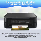 Towjug Printable Magnetic Sheets 8.5x11 Inches for Inkjet Printers, 8 Sheets Glossy Print Paper Non-Adhesive Backing, 12mil Thickness DIY Flexible Magnet Photos Towjug