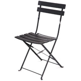 Grand patio Premium Frame Patio Bistro Set, Folding Outdoor Patio Furniture Sets, 3-Piece Patio Set of Folding Patio Table and Chairs, Black Grand patio