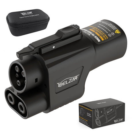 BELZAR Tesla Supercharger NACS to CCS Adapter - Max 500A / 1,000V, 250KW Fast Charging at Tesla Superchargers with NACS DC Adapter, Fit for Rivian Ford GM Volvo and Polestar EVs (CCS1 Port) BELZAR