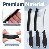 FOOGWEE Hard Bristle Crevice Cleaning Brush - Cleaning Tools for Household Use, Multifunctional Gap Cleaning Supplies for Kitchen, Bathroom, Toilet, Window, Vehicle, Faucets, Grout, Home (Black) FOOGWEE