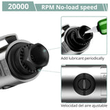 COLFULINE Angle Air Die Grinder 1/4" with 20 pcs 2" Roll Lock Sanding Discs, 90 Degree Heavy Duty 20,000 RPM Compressed Sander Polisher Tool for Contour Grinding, Polishing, Milling, Cutting COLFULINE