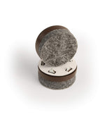 GorillaFelt Chair Leg Floor Protectors/Felt Chair Glides (Set of 16) Tap-On Felt Furniture Pads Guaranteed to Stay On, 1 Inch Round Chair Sliders Slipstick