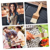LIOOBO 3pcs Spreading Oil Brush Cooking Brush Basting Brush Wood Bristle Brush Household Oil Brush Pastry Brush for Baking Grill Brush Bbq Brush Bristle Hair Paint Brush To Bake LIOOBO