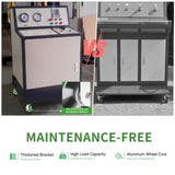 Humagineer 6 Inch Industrial Fixed Casters, Heavy Duty Industrial Grade Caster, Maintenance-Free Aluminum Core PU Wheels 2500 LBS, Durable Rigid Casters Wheels for Industrial, Equipment Humagineer