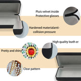 JISHSHAY Diamond Art Glasses Case Diamond Painting Sunglasses Case Diamond Art Kits for Adults Eyeglass Holder Diamond Painting Kits Eye Glass Holder Diamond Art Kits Eyeglass Holder Butterfly Flower JISHSHAY