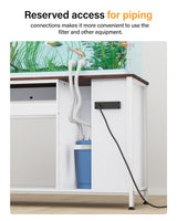 Aquarium Stand for 55 Gallon Fish Tank: Tank Stand Table with Cabinet Storage Accessories - Metal Fish Stand with Power Outlet for 55-75 Gallon Reptile Turtle Terrarium - Weight Capacity 1200 lb FILKO