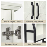 MXARLTR Over The Toilet Storage Cabinet, Over Toilet Bathroom Organizer, Above Toilet Storage Cabinet with Barn Doors Behind Toilet Bathroom Organizer Over-The-Toilet Cabinet (Cream White) MXARLTR